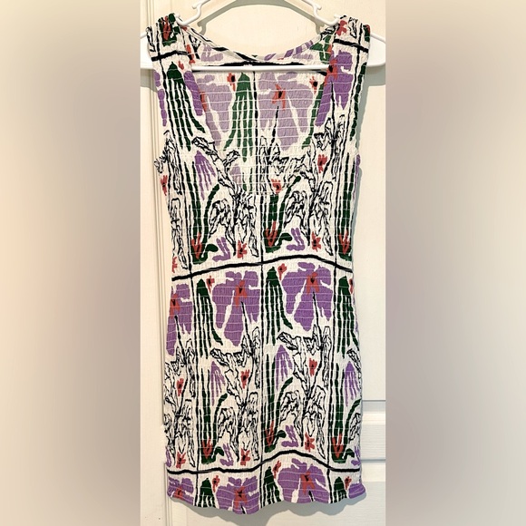 Rue Stiic Sleeveless Carlie Open Back Smocked Bodycon Mini Dress - Picture 6 of 8